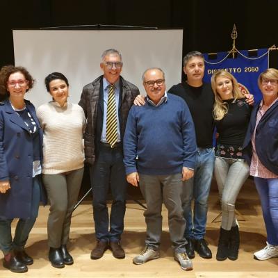 Antonio D'isita e Signora Saverina, con i dirigenti del ADMO e AVIS Velletri