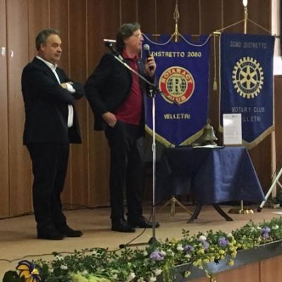 Presentazione del presidente del Rotary Club Velletri - Giulio Caporaso
